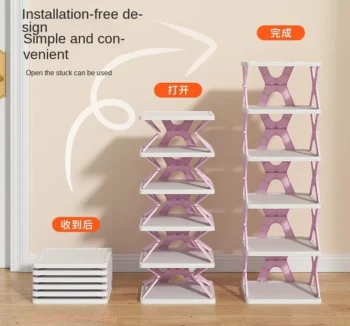 Multi-Layer Space-Saving Shoe Cabinet